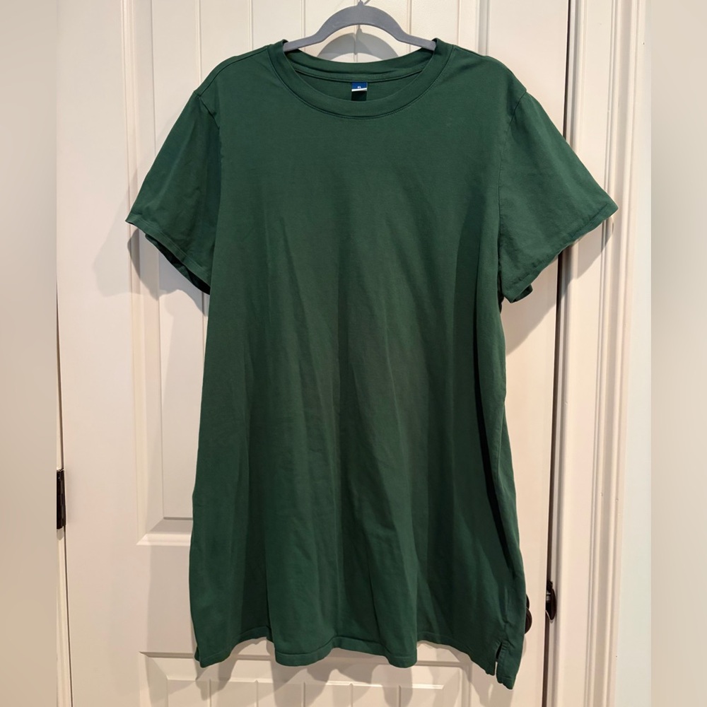 Old Navy Women's Vintage Crew-Neck Mini T-Shirt Dress